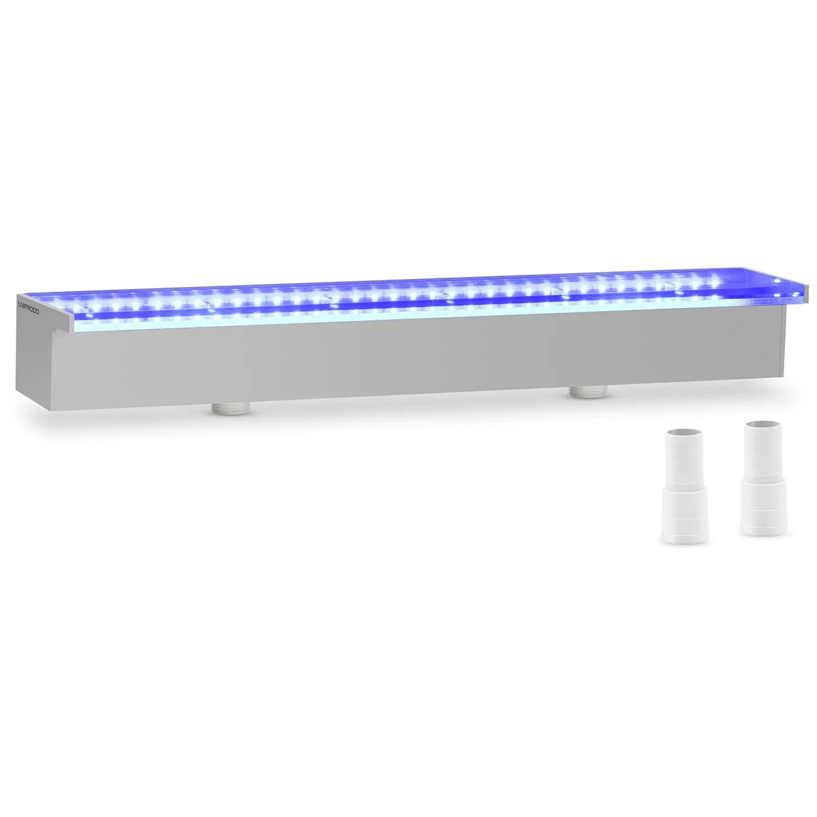 Cascada para piscina - 60 cm - Iluminación LED - azul/blanco - salida de agua: {{Lip_lenght}} mm