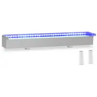 Vattenfall till pool - 60 cm - LED-belysning - Blå / vit