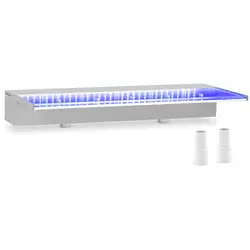 Duș de supratensiune - 60 cm - Iluminare cu LED-uri - Albastru / Alb - {{Lip_lenght}} mm ieșire de apă