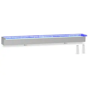 Vesiputoussuihku - 90 cm - LED-valaistus - sininen / valkoinen