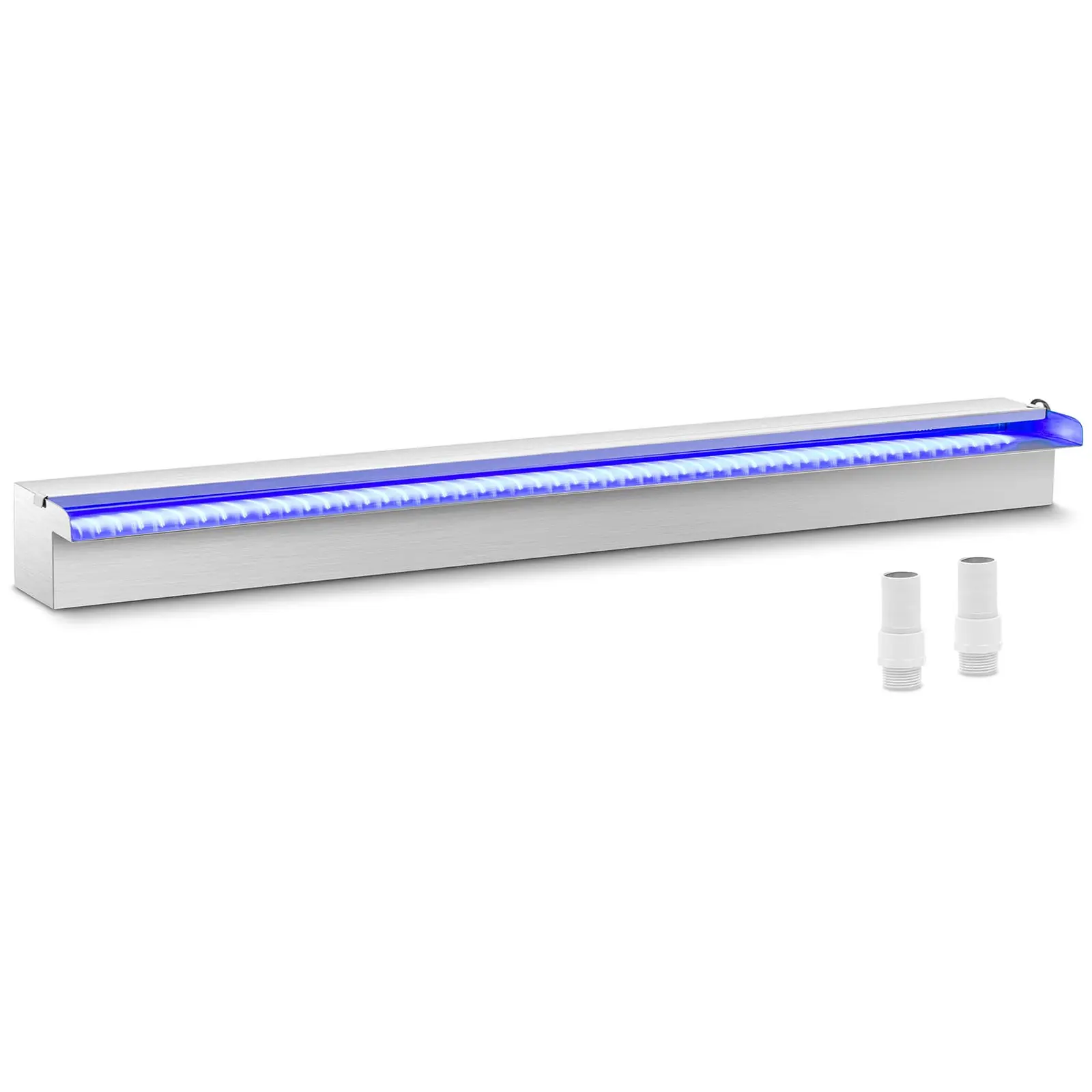 Levně Chrlič vody 90 cm LED osvětlení modrá/bílá otevřený vývod vody - Chrliče vody Uniprodo