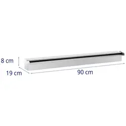 Ντους υπερχείλισης - 90 cm - Φωτισμός LED - Μπλε / Λευκό