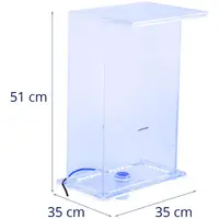 Fontaine de piscine - Hauteur 52 cm - Éclairage LED - Bleu