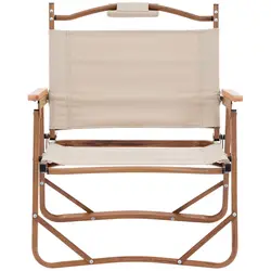 Cadeira de campismo - com apoios para os braços - 120 kg - caqui