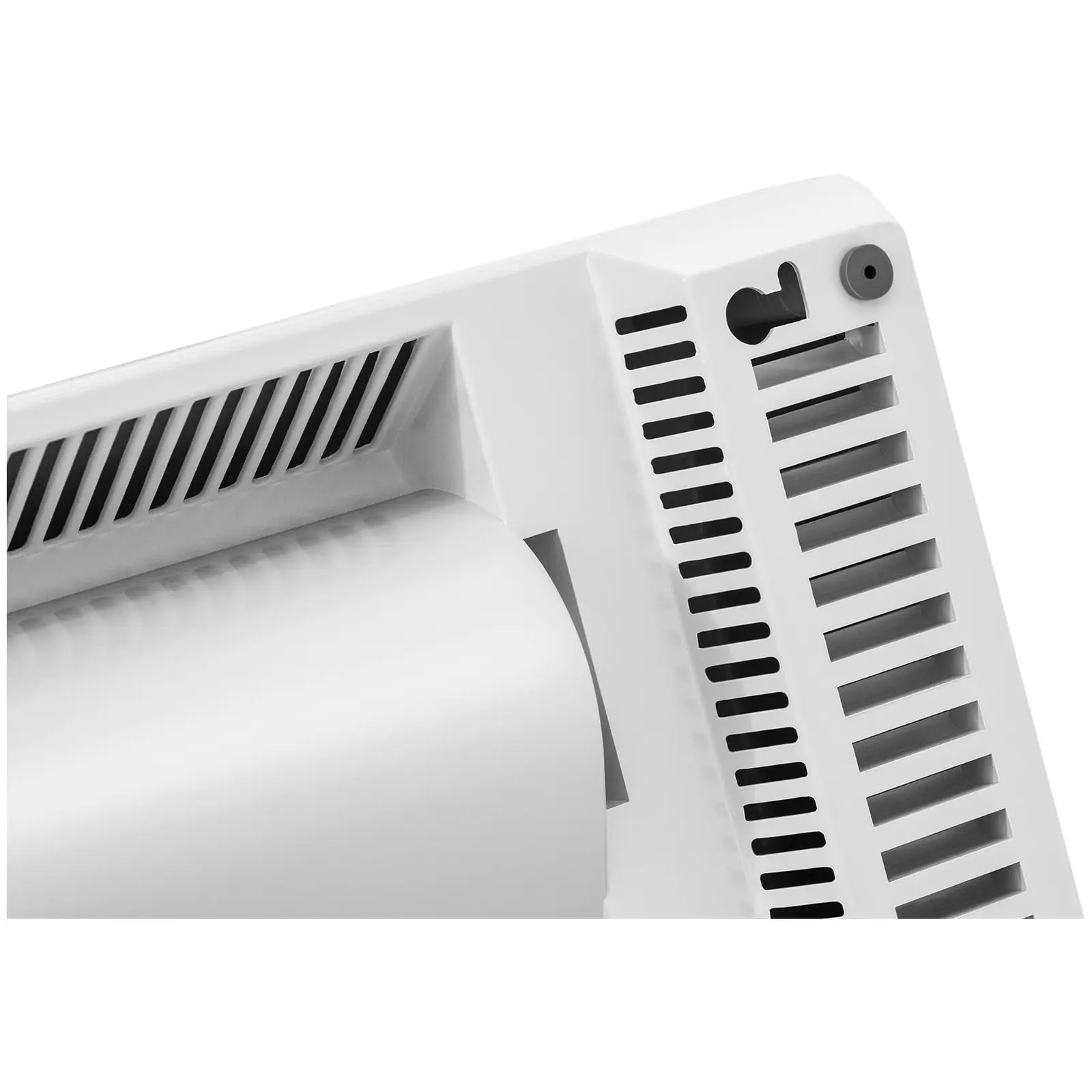 Radiateur soufflant mural - Céramique - 10 - 49 °C - 1000/2000 W - Télécommande (Télécommande: Oui)