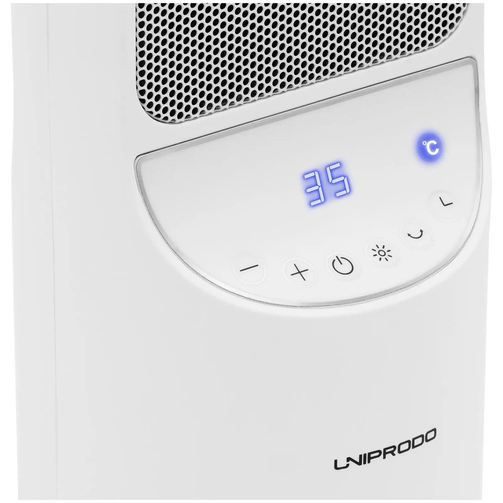 Radiateur soufflant céramique - 1200/2000 W - réglable - blanc (Minuterie: Oui)