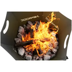 Fire bowl - with grill grate - 58 x 54 x 27.5 cm - interlocking