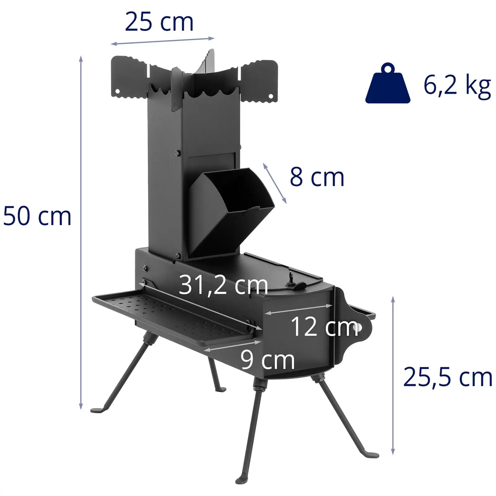 Estufa Rocket - plegable