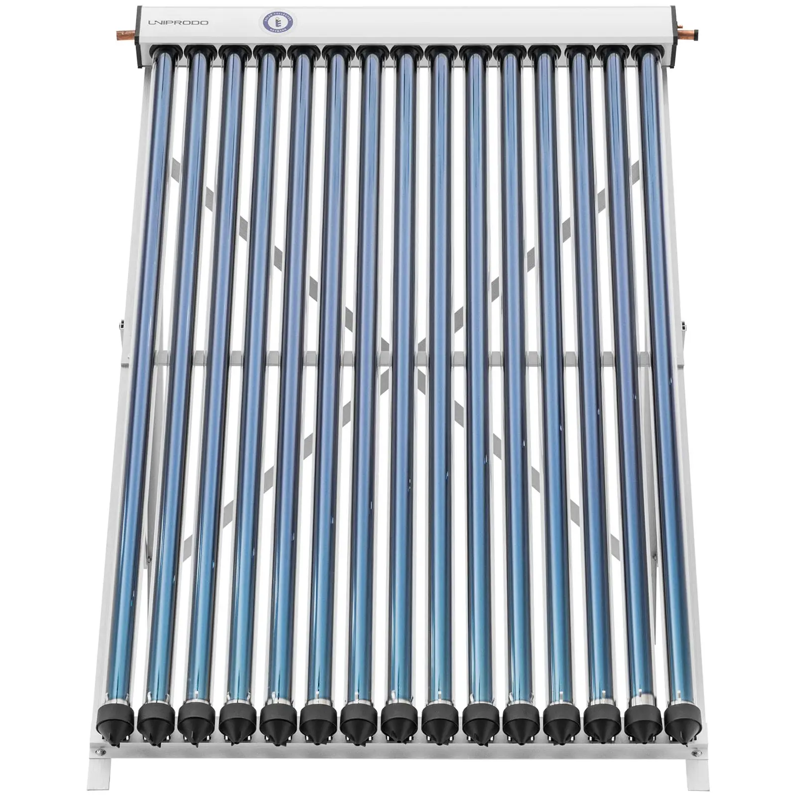 Capteur solaire à tubes sous vide - solaire thermique - 15 tubes - 120 - 150 L - 1.2 m² - -45 - 90 °C