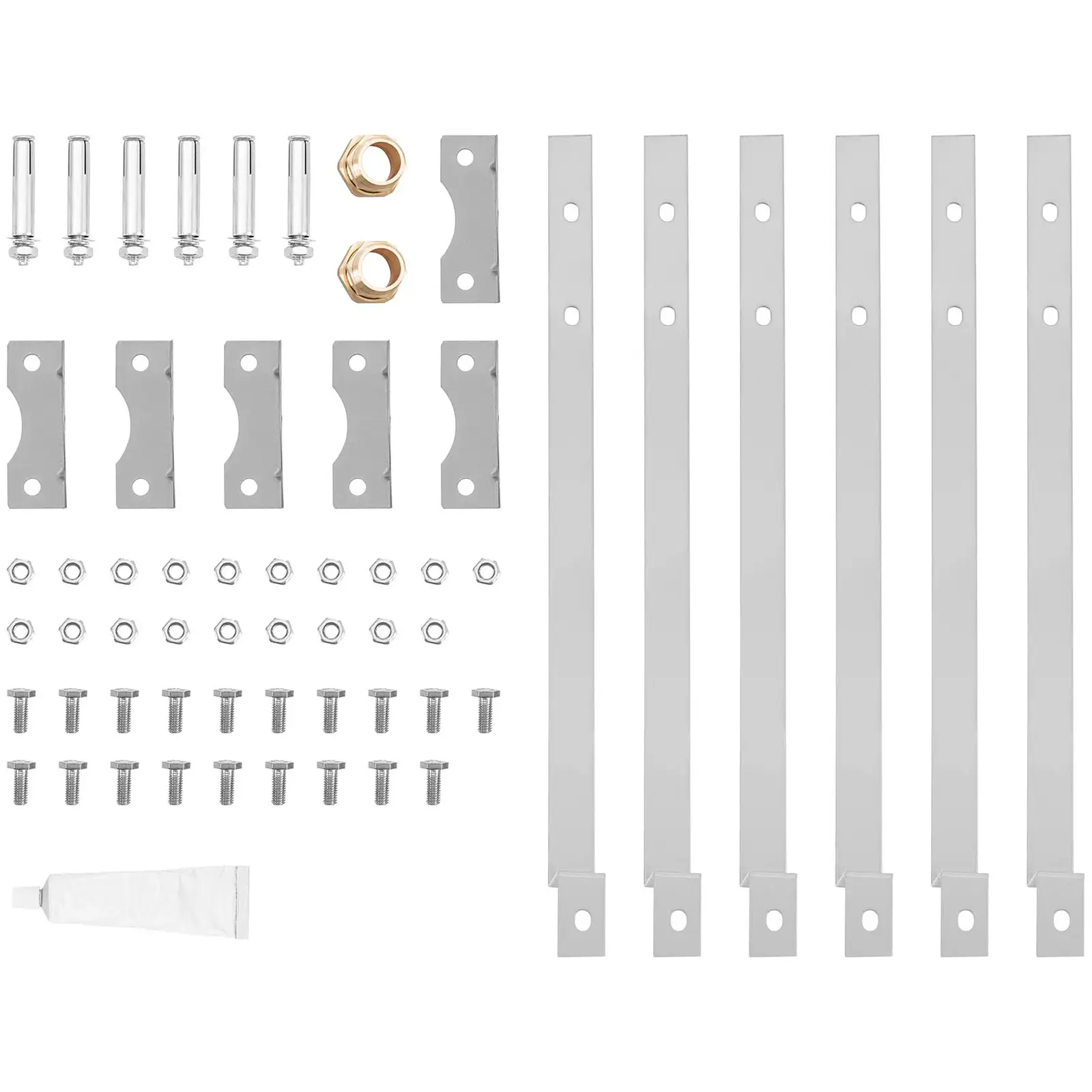 Solfanger til varmt vand - 30 rør - 250 til 300 l - 2,4 m²