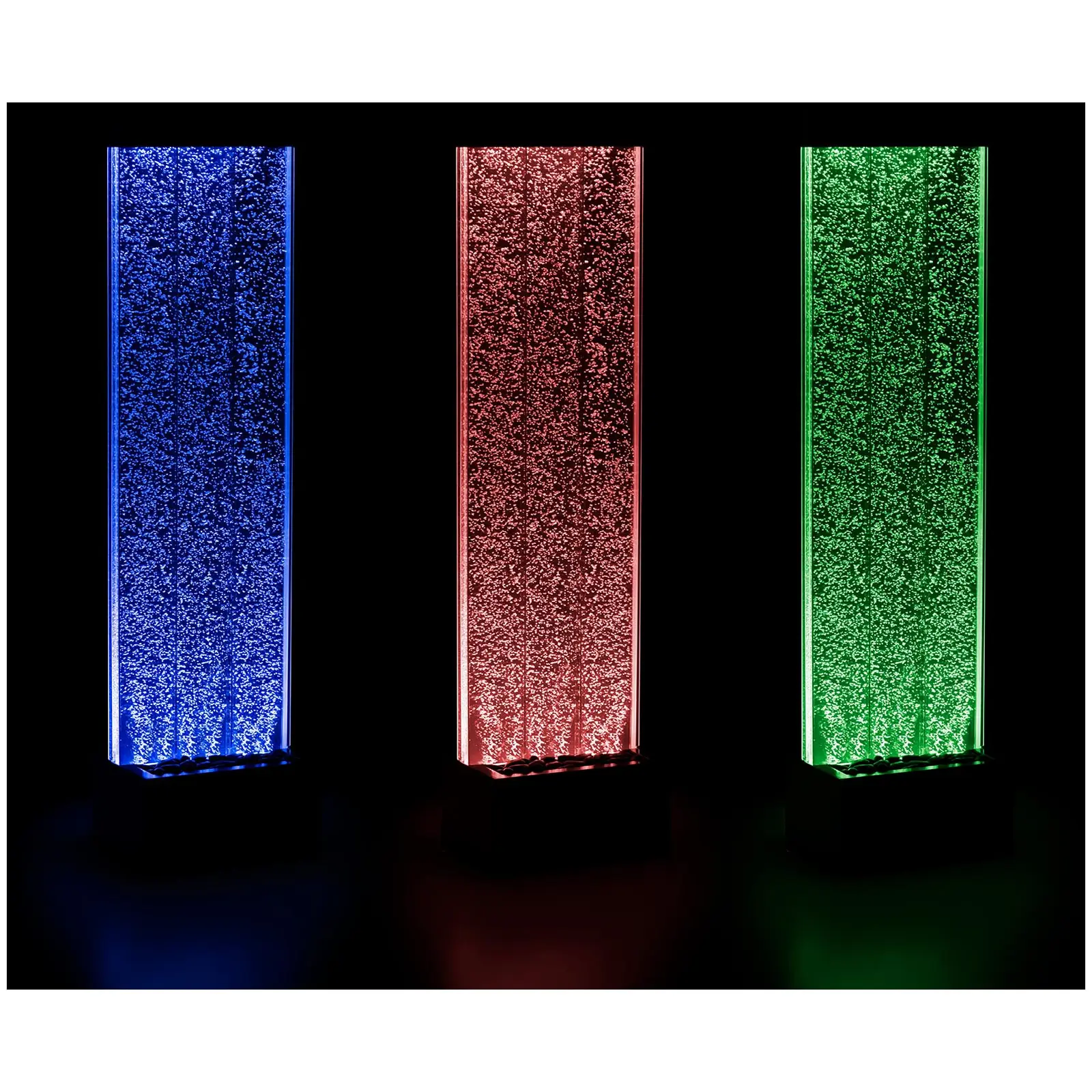 Mur de bulles d'eau LED - 39 x 151.5 x 26 cm (Tuyau d'eau: 2500 mm)
