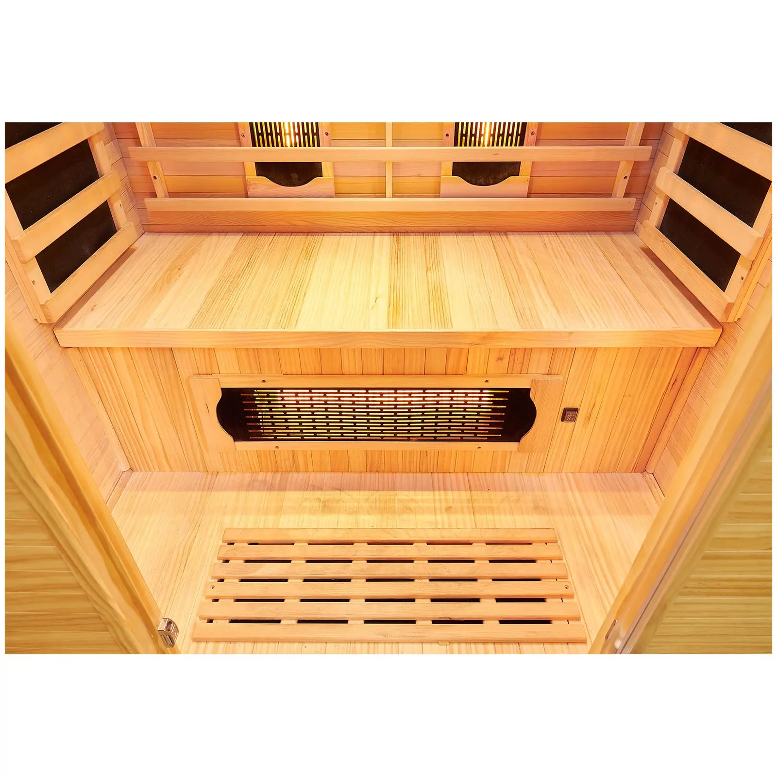 Sauna infrarouge - 5 émetteurs à spectre complet - 2 personnes - 2 100 W - 15-65 °C