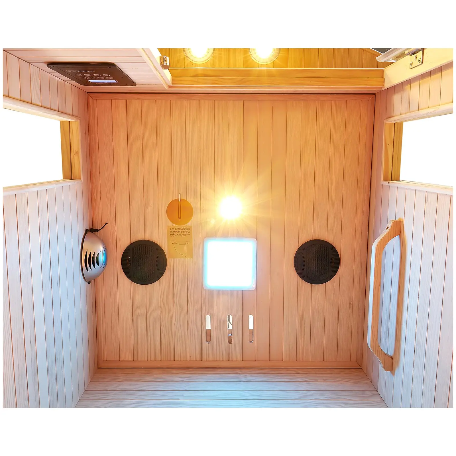 Sauna de infravermelhos - 3 radiadores de espetro total - 1 pessoa - 1450 W - 18 - 60°C