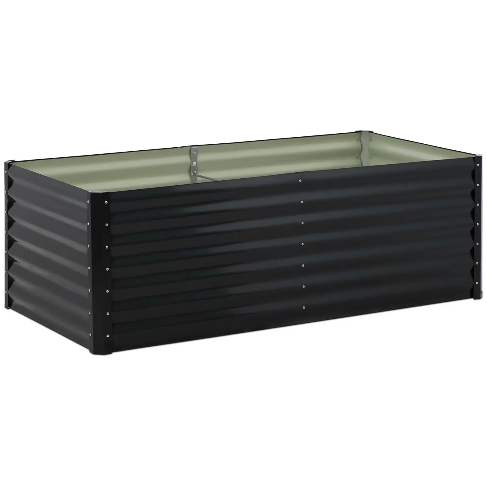 Metal Raised Garden Bed - 180 x 90 x 60 cm - steel (galvanised)