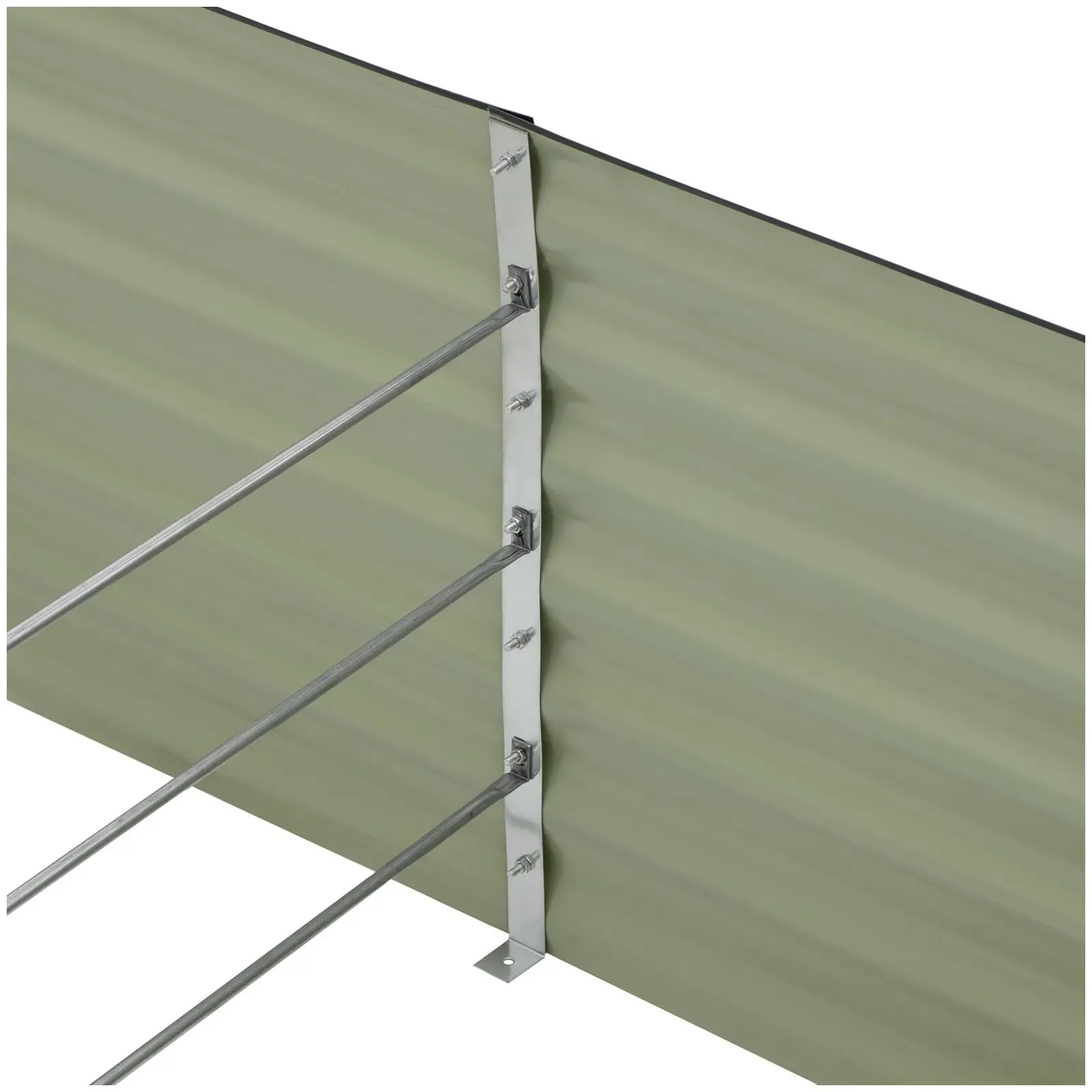 Metal Raised Garden Bed - 200 x 60 x 100 cm - steel (galvanised)