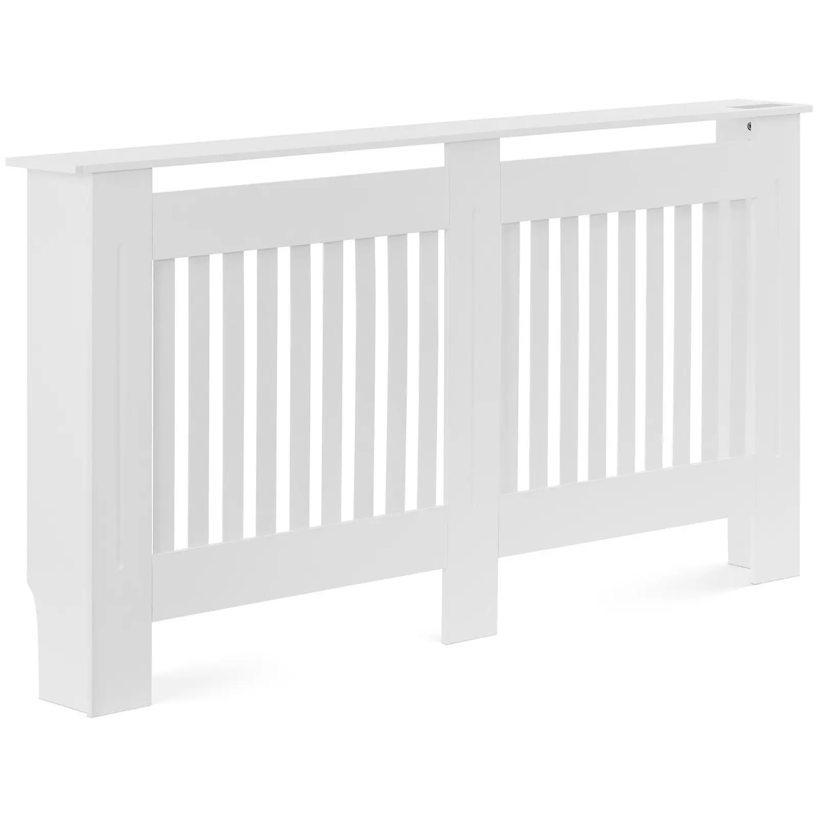 Cache radiateur - 152 x 82 x 19 cm - Blanc