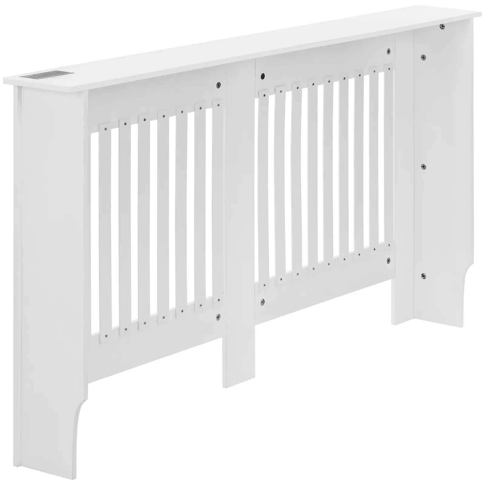 Cache radiateur - 152 x 82 x 19 cm - Blanc