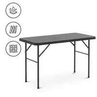 Skladací stôl - 0 x 0 x0 cm - interiér/exteriér - čierny
