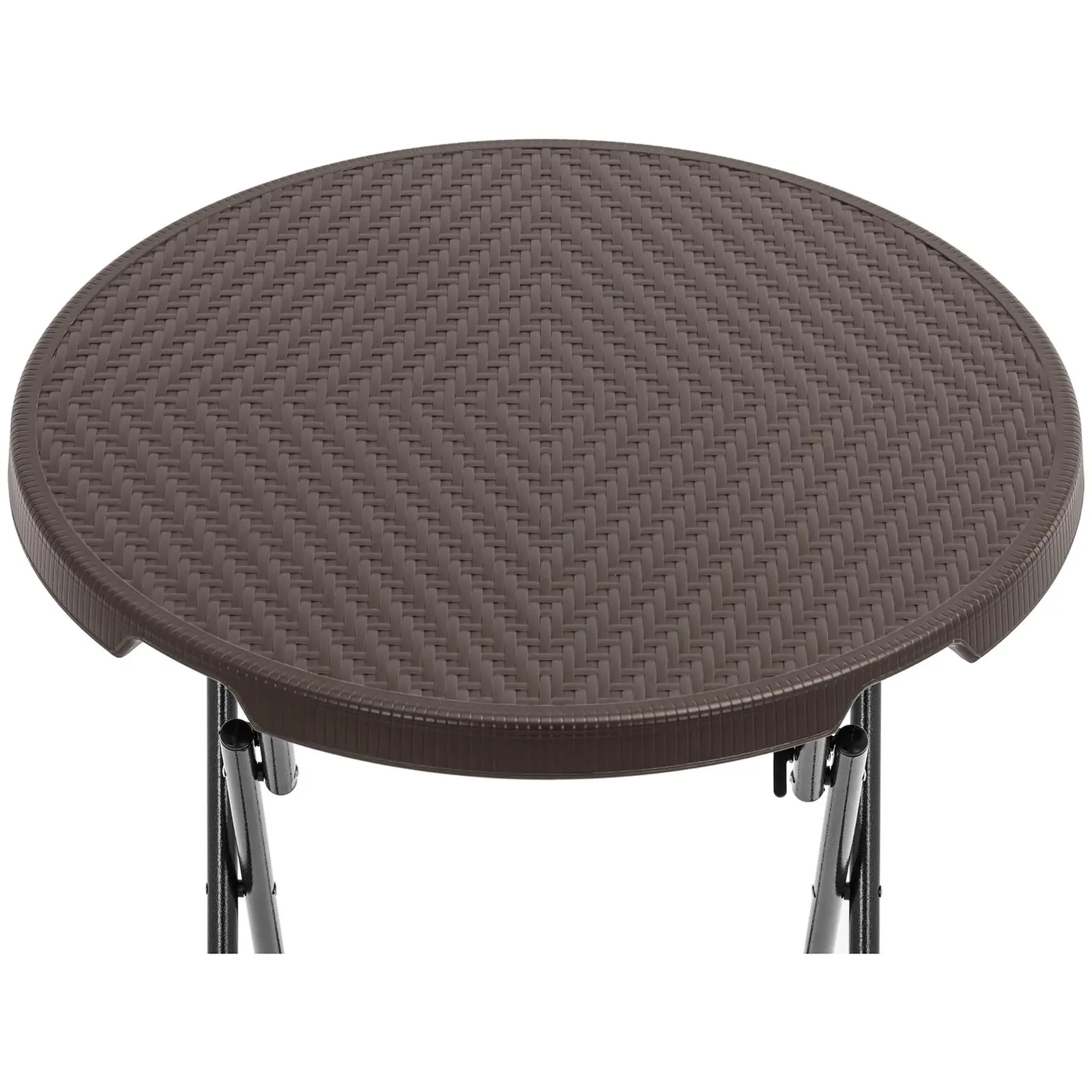 Zložljiva miza - 79 x 79 x 110 cm - 75 kg - notranja/zunanja - črna