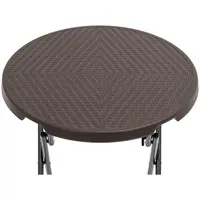 Sammenleggbart bord - 79 x 79 x 110 cm - 75 kg - innendørs/utendørs - svart