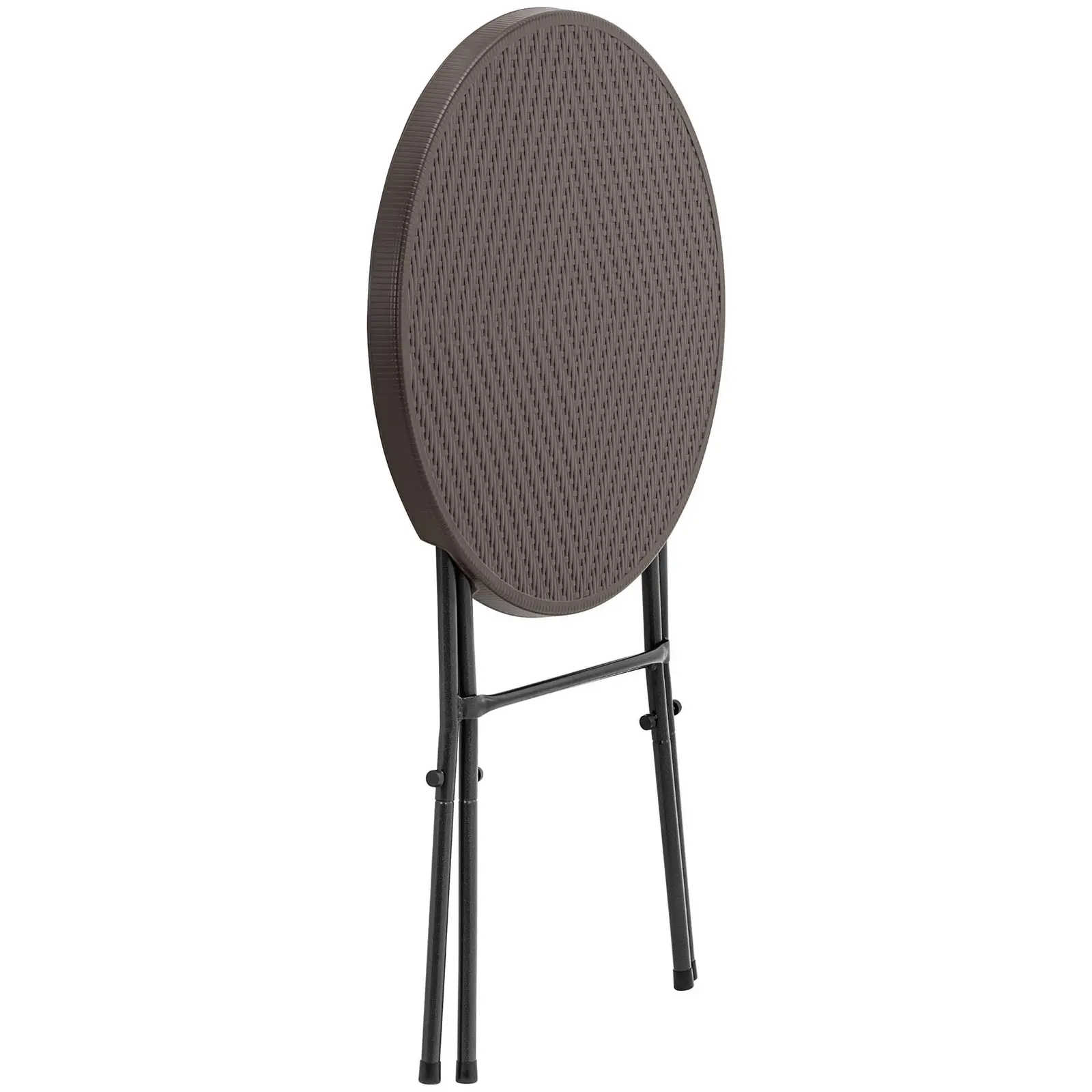 Skládací stůl - 79 x 79 x 110 cm - 75 kg - vnitřní/venkovní - černý (Skládací: Ano)