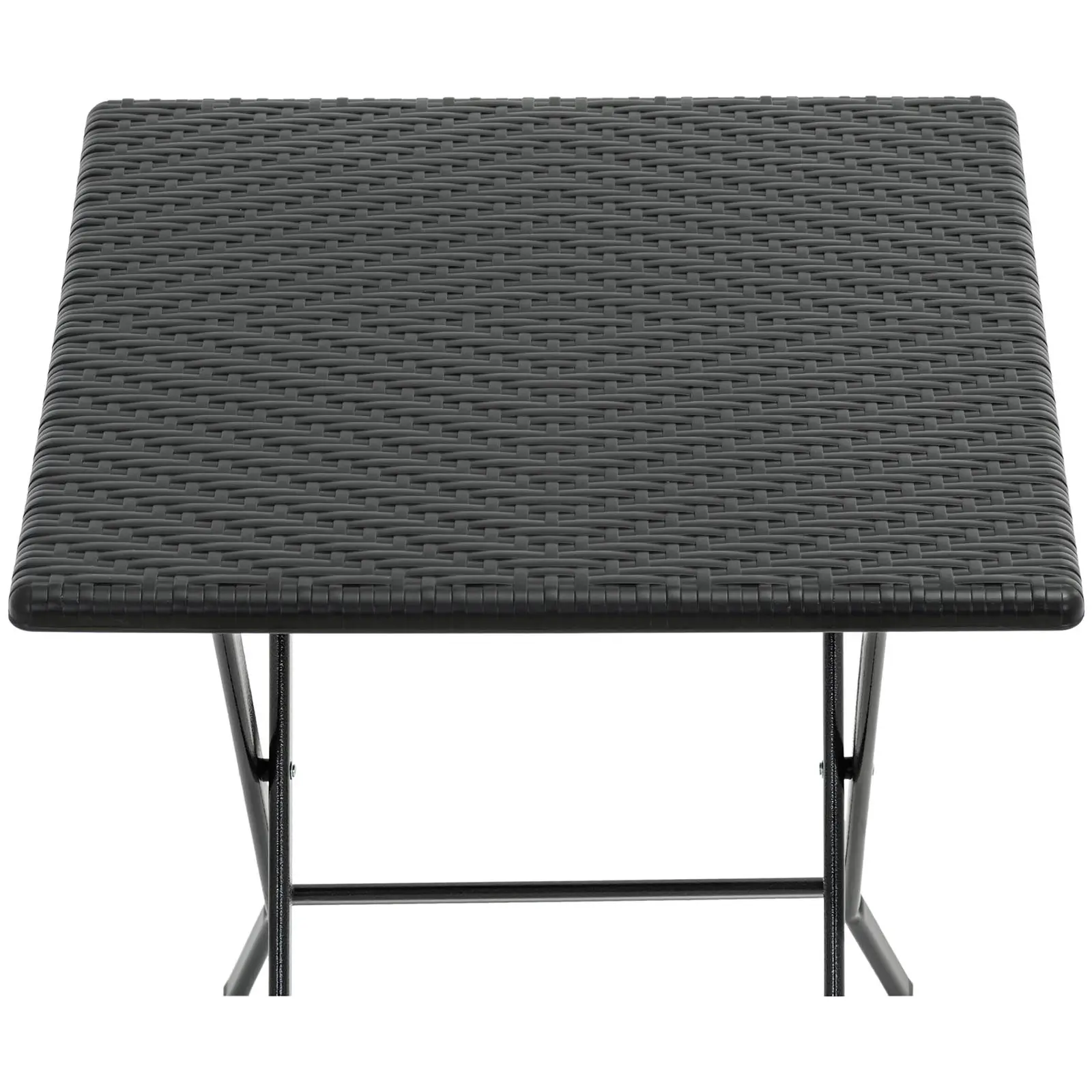 Utemöbel-set - Bord med 2 stolar -  Stål / HDPE - Hopfällbart