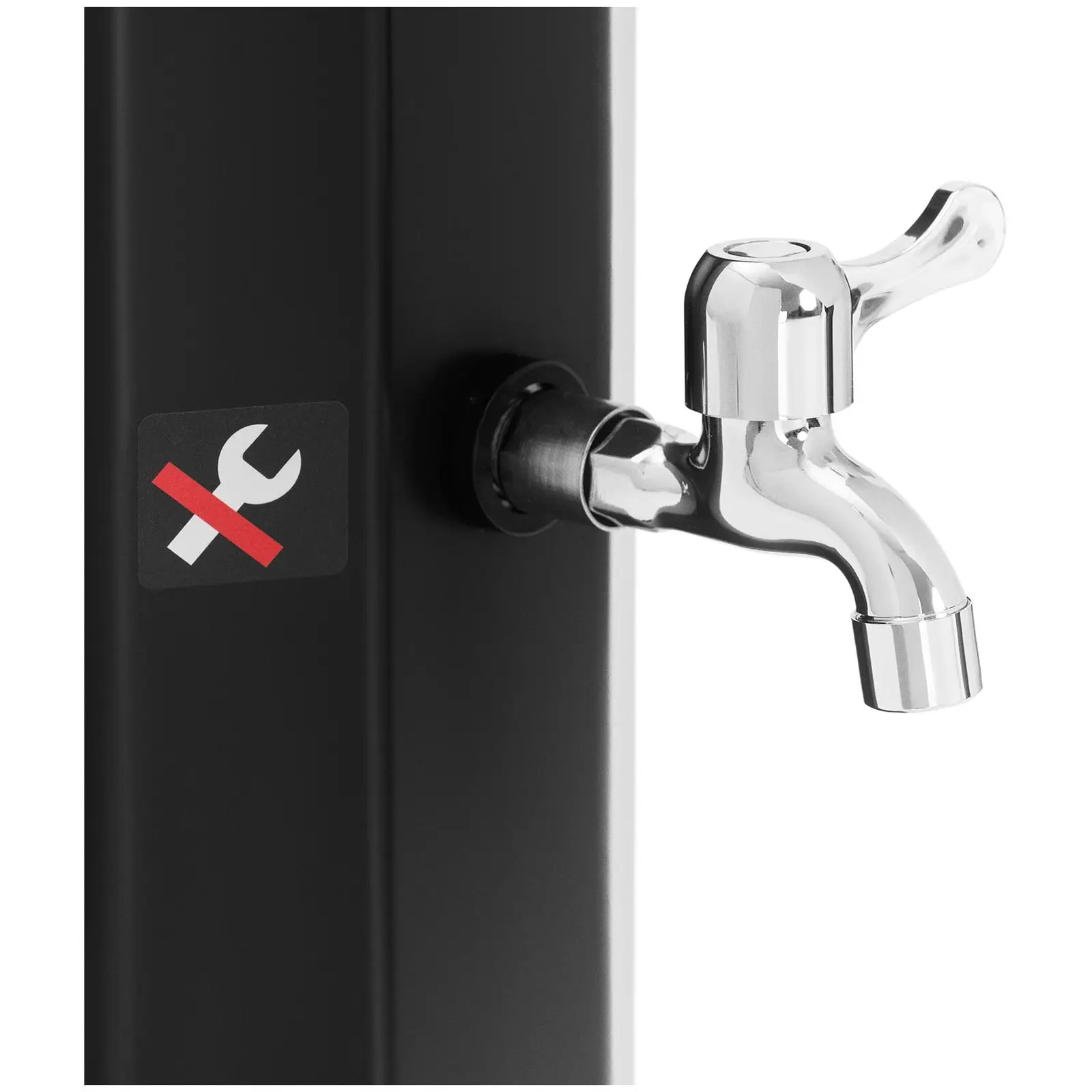 Solardouche - 35 l tank - incl. regendouche, handdouche, waterkraan (Plaatmaat [cm]: 14.5 × 18 × 0.8)