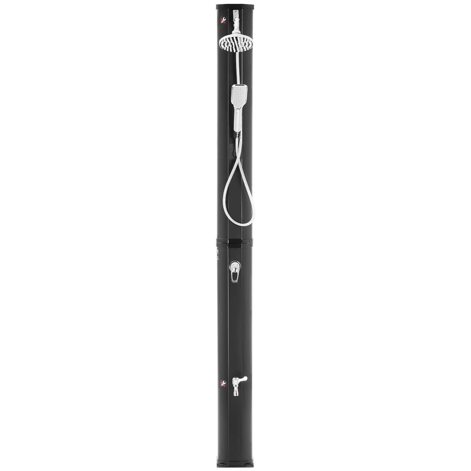Solardouche - 35 l tank - incl. regendouche, handdouche, waterkraan (Waterdruk [bar]: 3.5)