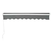 Markýza - na balkon / terasu - ruční - 200 x 250 cm - odolná proti UV záření - antracitově šedá