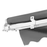 Auvent manuel rétractable - pour balcon / terrasse - 300 x 250 cm - résistant aux UV - gris anthracite