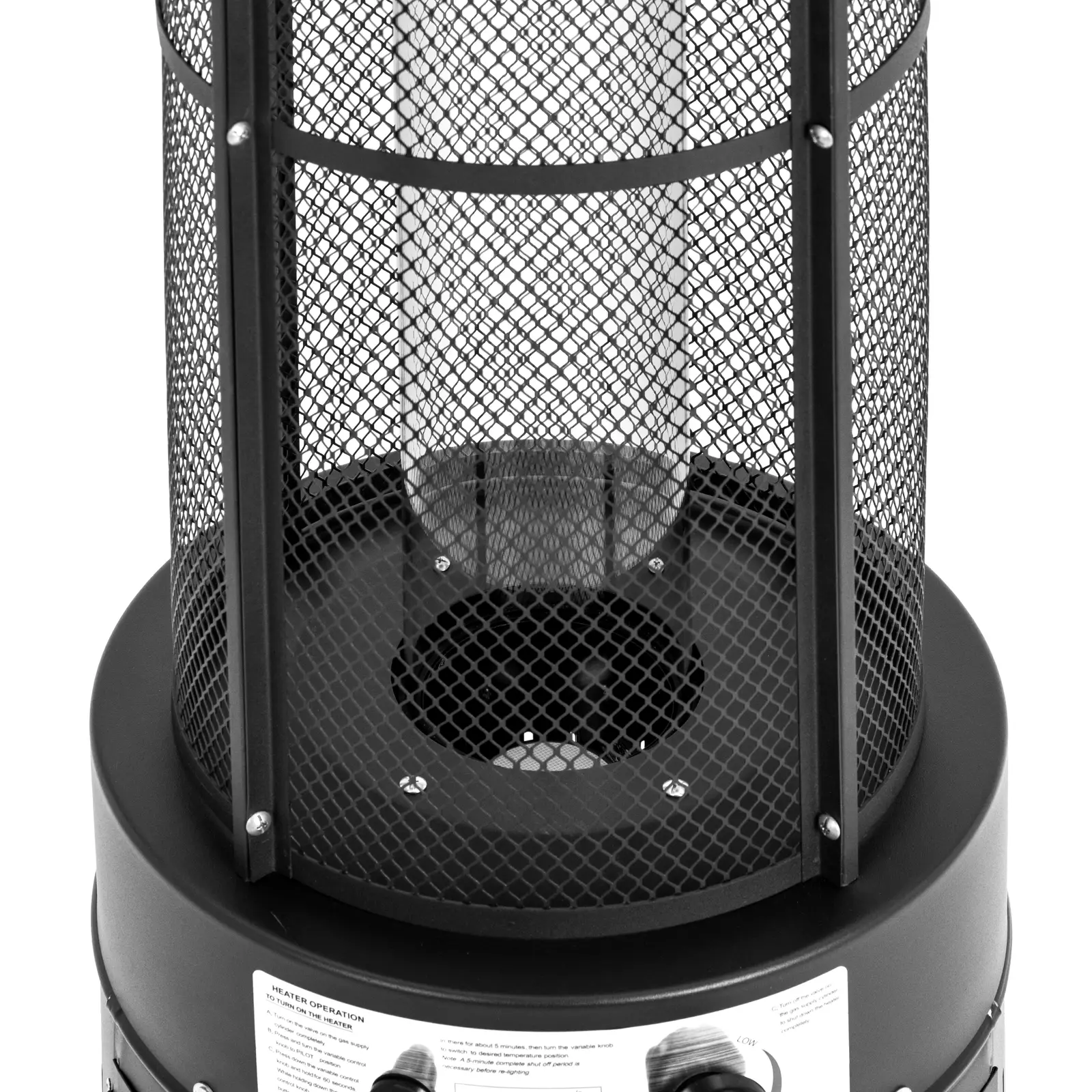 Chauffage extérieur gaz - 11 kW - hauteur 1 845 mm - inox (Type(s) de gaz: Propane-butane)