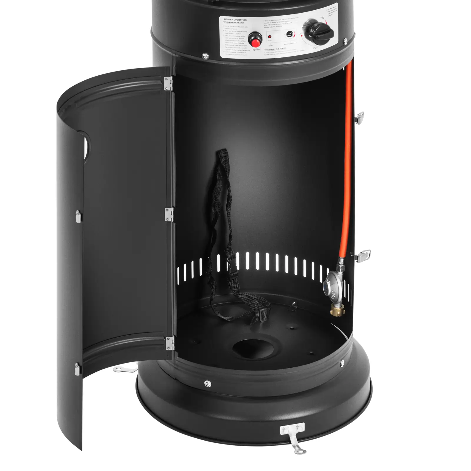 Chauffage extérieur gaz - 11 kW - hauteur 1 845 mm - inox (Couleur(s): Marron)