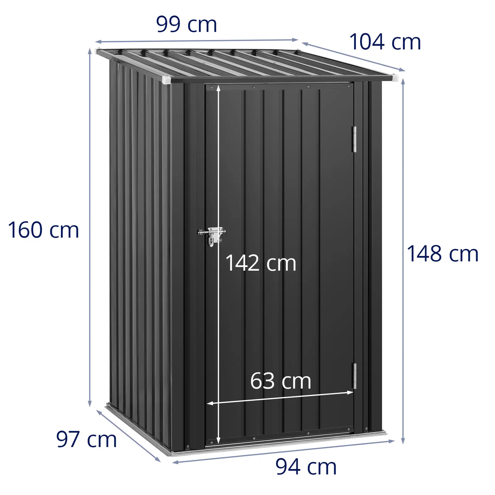 Rimessa per attrezzi - 104 x 160 x 100 cm