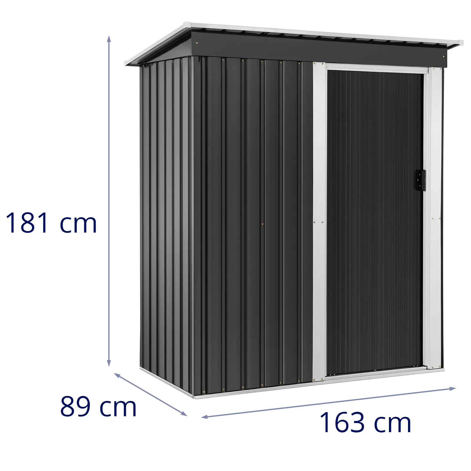 Casa de ferramentas em metal - 163 x 181 x 89 cm