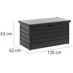 Градинска кутия за съхранение - прахово боядисана стомана - устойчива на атмосферни влияния