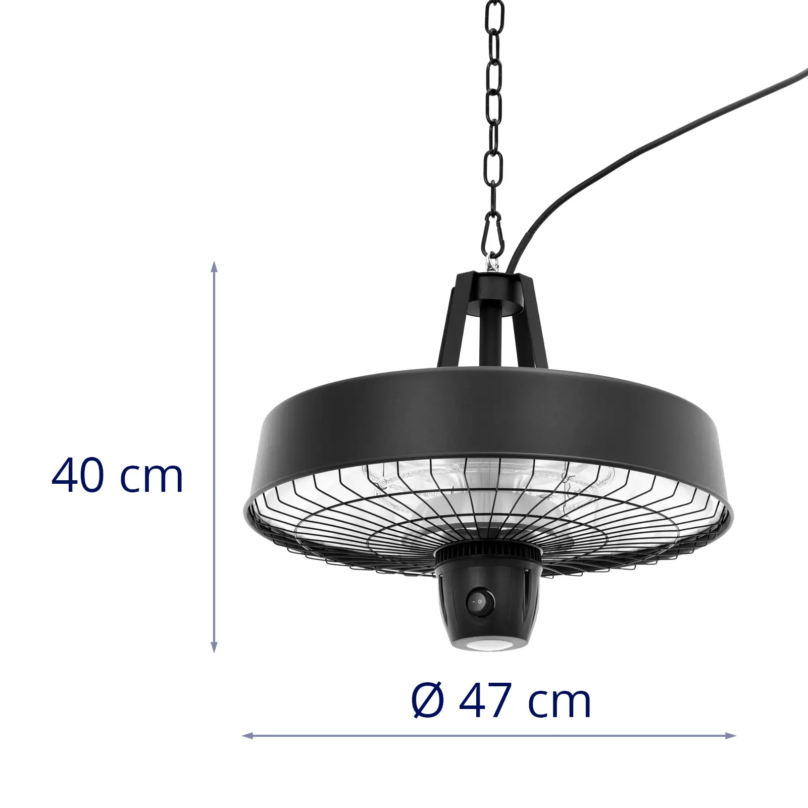 Infračervený stropní ohřívač - 2 100 W - s dálkovým ovládáním