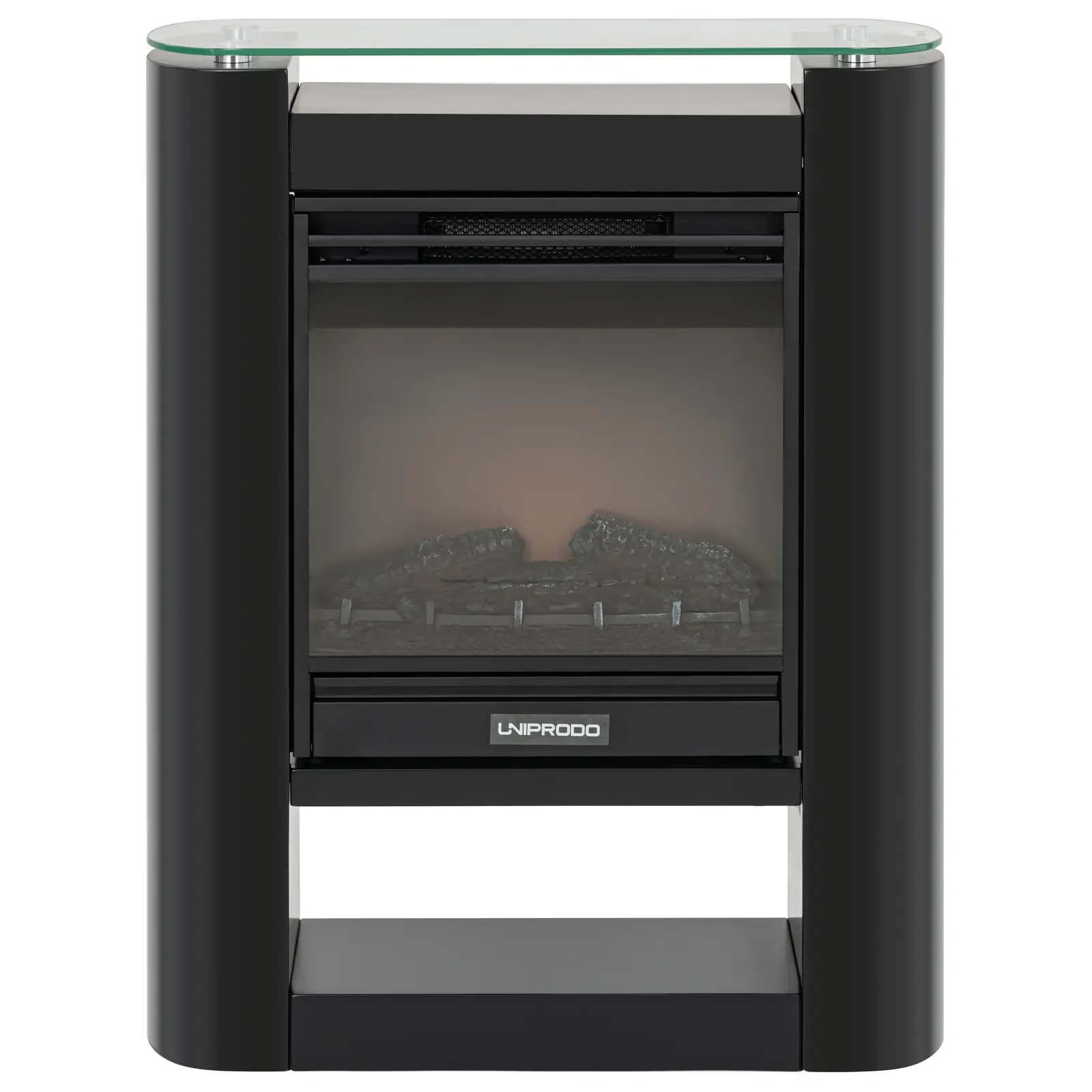 Elektrický krb - s funkcí vytápění - 1,8 kW - 2 stupně výkonu - moderní design (Materiál: MDF)