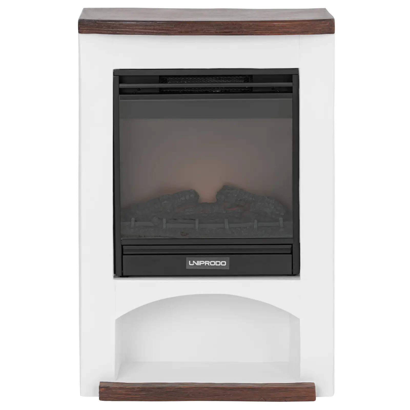 Elektrický krb - s funkcí vytápění - 1,8 kW - 2 stupně výkonu - středomořský design (Dálkové ovládání: Ano)