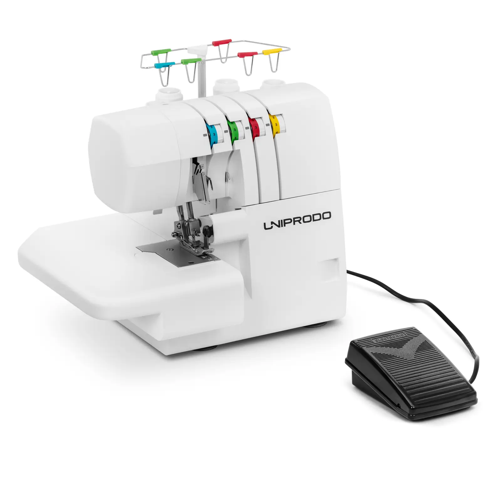 Overlocker symaskin - 1100 sting per minutt - LED