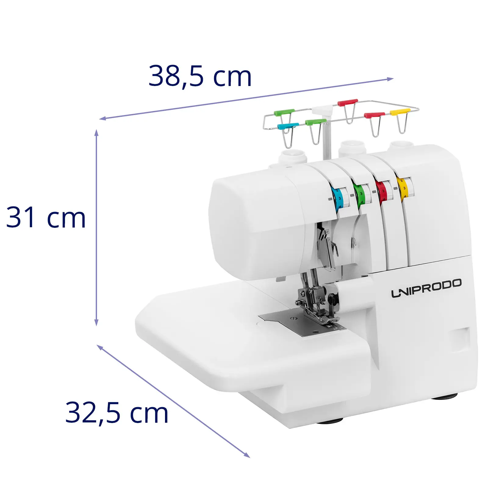 Overlock-symaskin - 1100 stygn per minut - LED