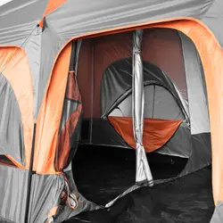 Družinski šotor - 3 oddelki - Oxford tkanina / steklena vlakna