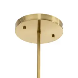 Lámpara colgante - 6 bombillas - esfera de cristal