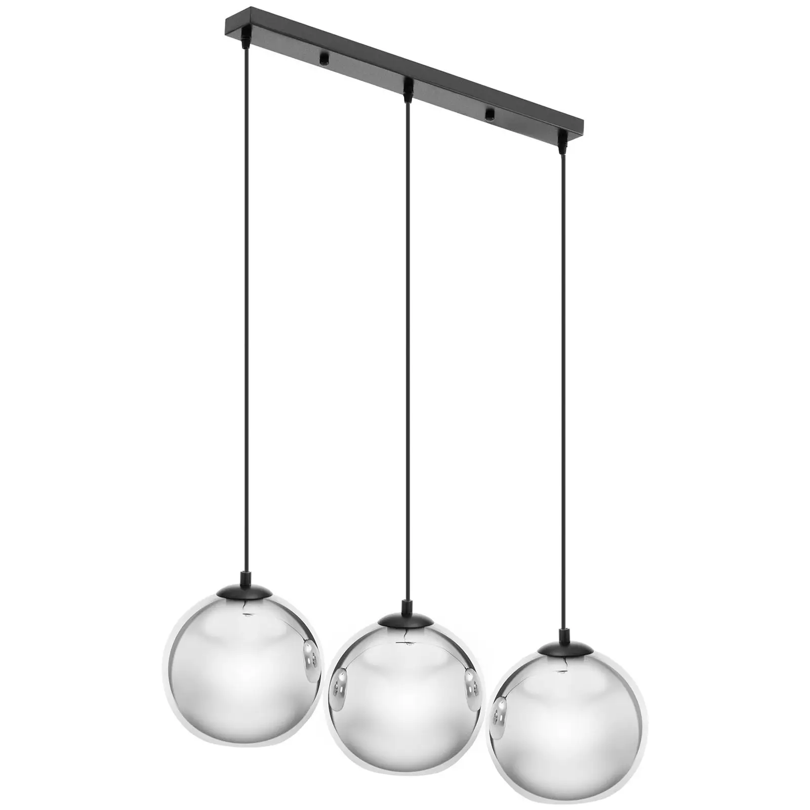 Lampa sufitowa wisząca - 3-punktowa - szkło