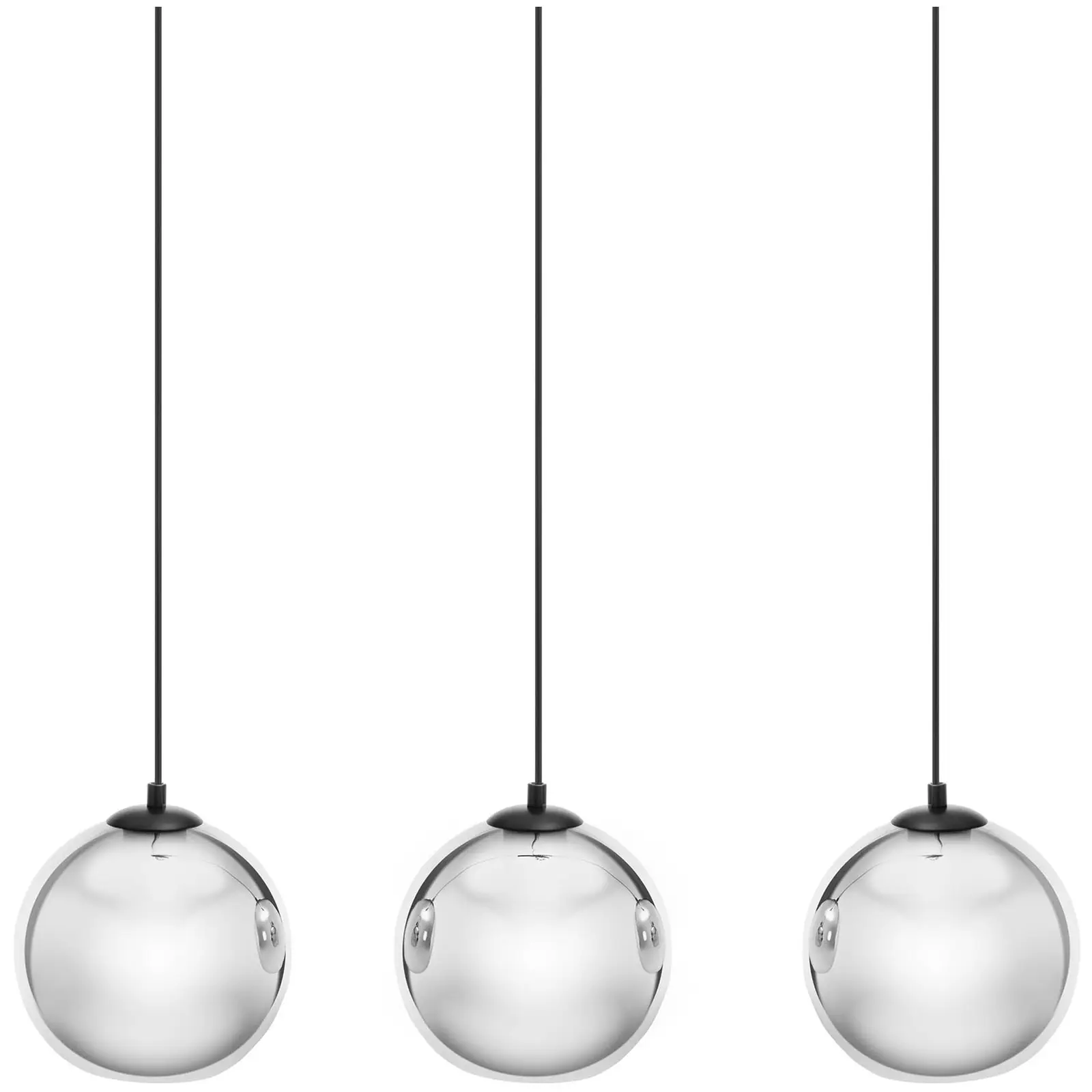 Lámpara colgante - 3 bombillas - cristal