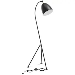 Båglampa - Rörlig metallskärm - 40 W - Höjd 125 cm