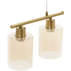 Pendant Light - 4 light sources - glass lampshades