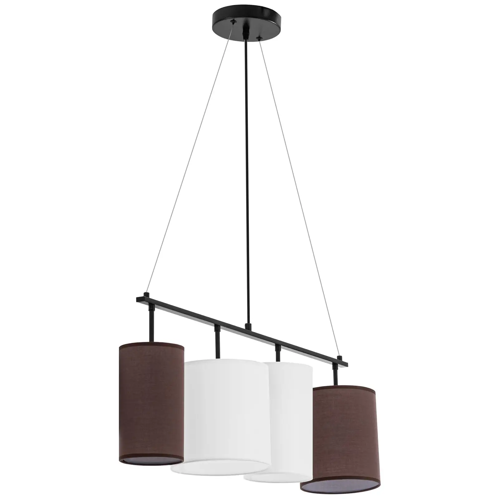 Pendant Light - 4 light sources - fabric shades