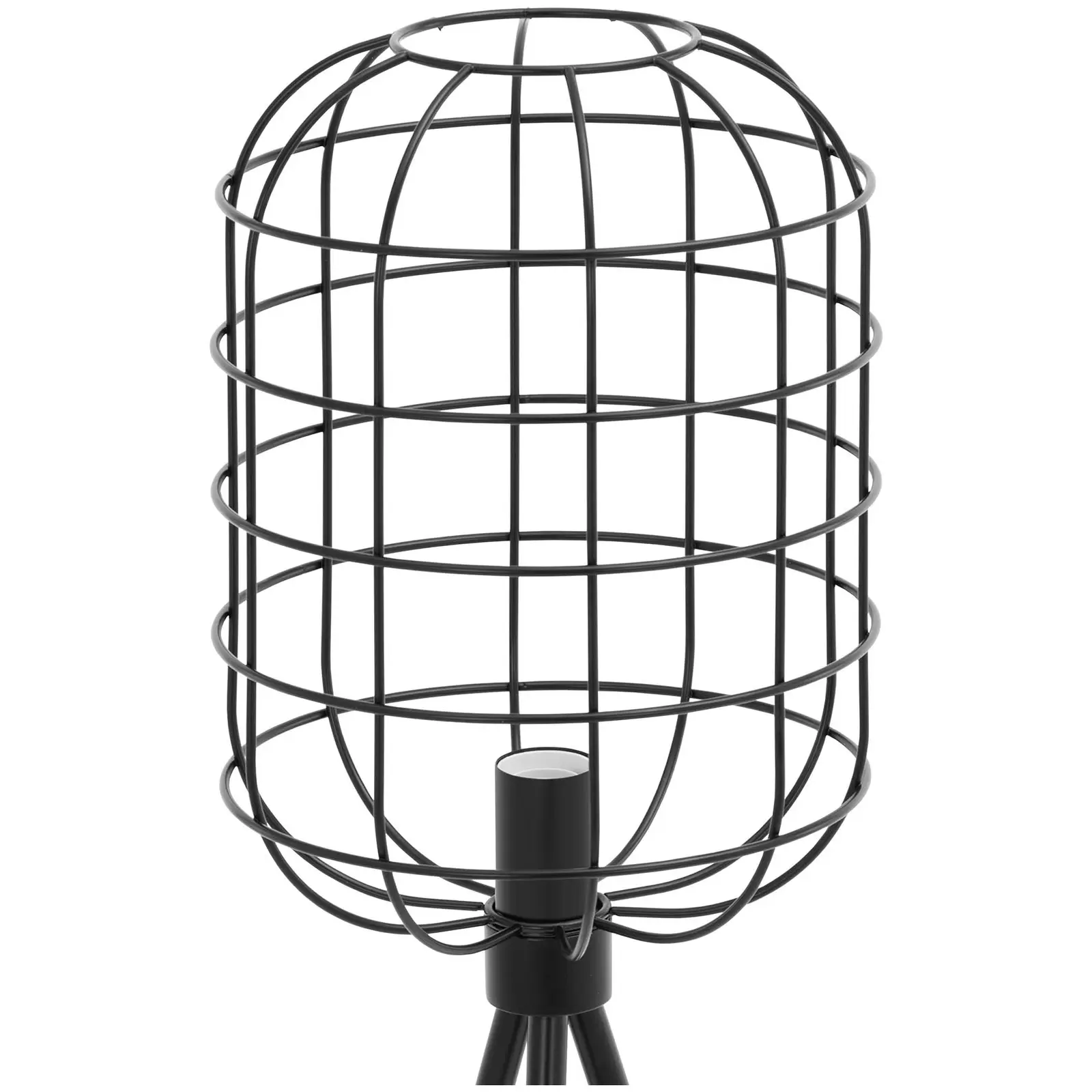 B-zboží Stojací lampa - otevřené mřížkové stínidlo - 40 W - výška 163 cm (Žárovky v sadě: Ne)