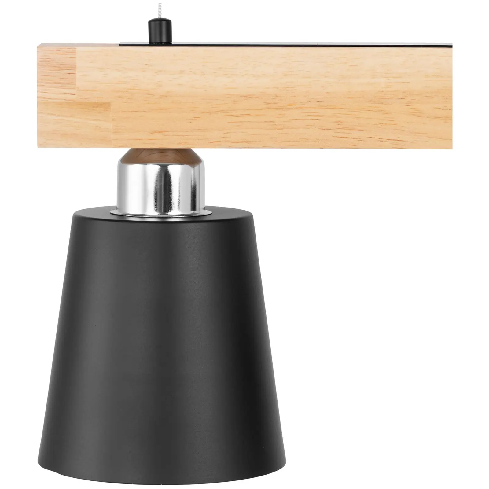 Pendant Light - 3 light sources - wooden beam