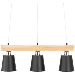Závesné svietidlo - 3 žiarovky - drevené trámy